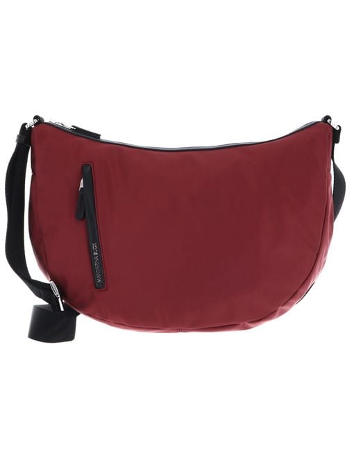 Borsa a tracolla Hunter Hobo Bag Grape rosso scuro di Mandarina Duck in Red