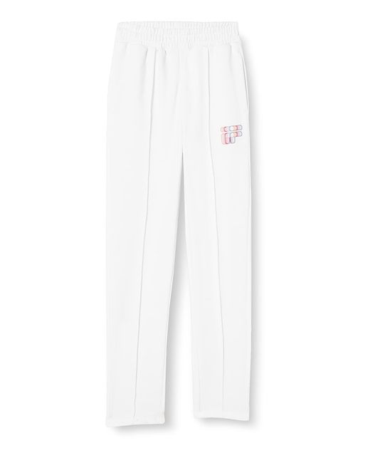 Felpa Spina a Vita Alta Pantaloni Eleganti da Uomo di Fila in White