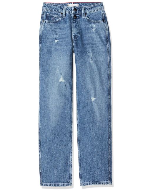 Tommy Hilfiger Classic Straight Hw C Milo Jeans in het Blue