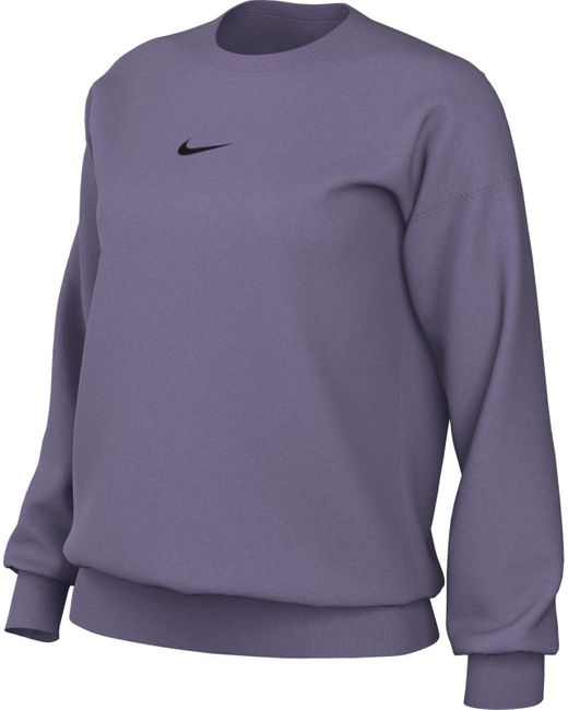 Damen Sportswear Phnx FLC OS Crew Maglia di Tuta di Nike in Purple