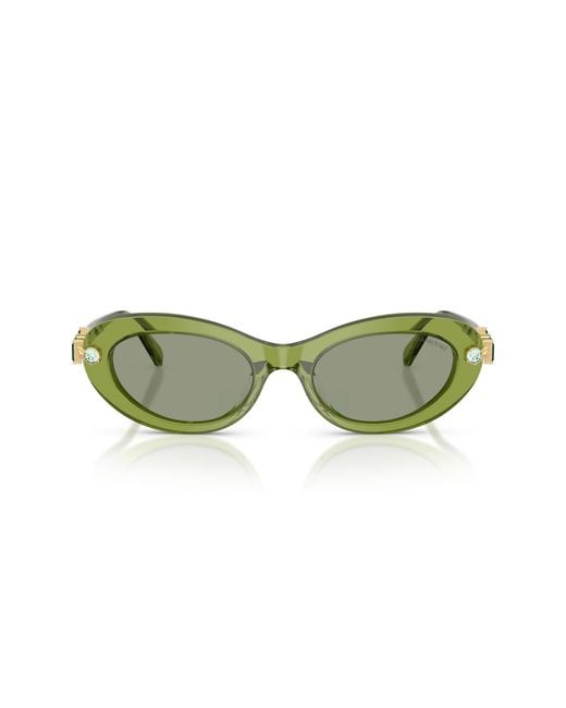 Swarovski Green Sk6042 Sunglasses