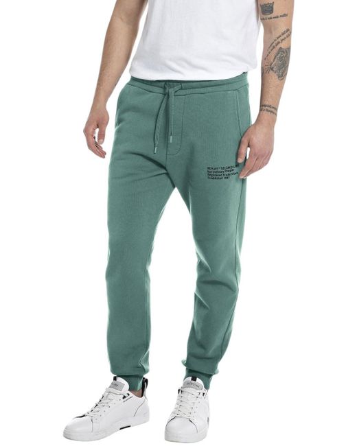 M9965 Pantaloni Casual di Replay in Green da Uomo
