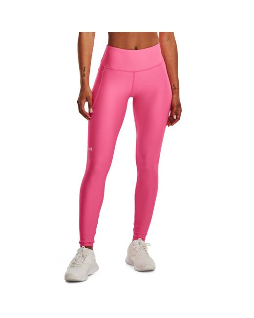 Legging HeatGear avec Poches et Taille Haute antidérapante pour Under Armour en coloris Pink