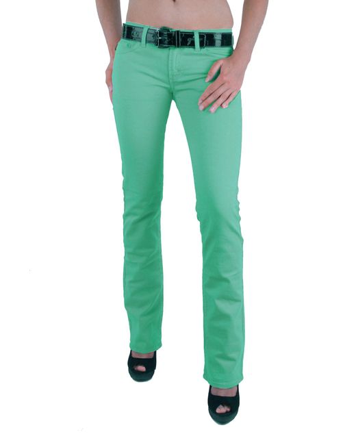 Pantaloni Jeans Bootcut da Donna di Just Cavalli in Green