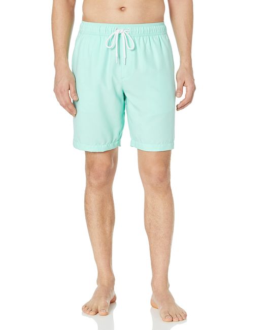 Amazon Essentials Blue 9" Quick-dry Swim Trunk-discontinued Colors for men