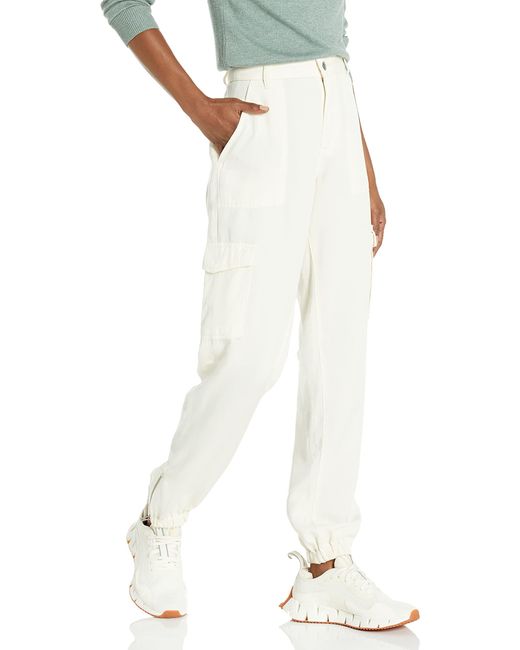 Guess White Bowie Straight Leg Cargo Chino Pant