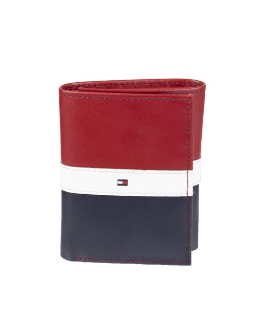 tommy trifold wallet