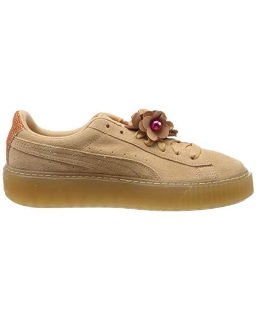 puma platform flower tassel