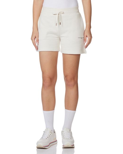 Short De Survêtement 1985 Terry Shorts Court Tommy Hilfiger en coloris White