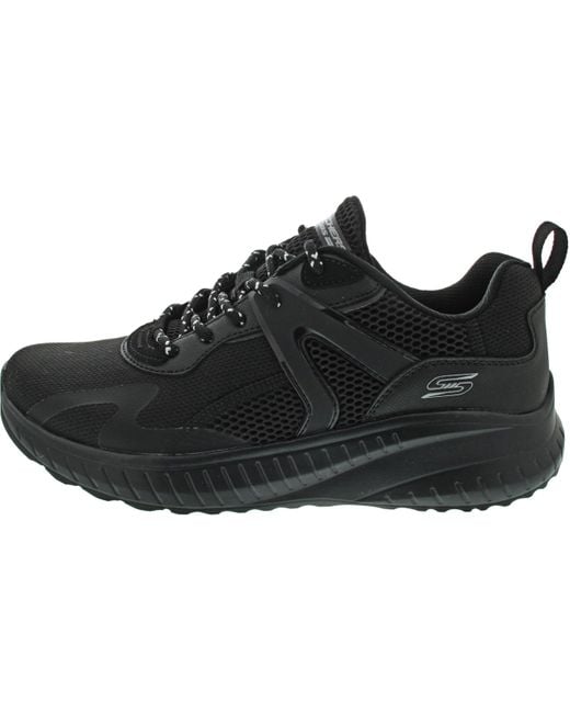 Skechers Black Bobs Squad Chaos Elevated Drift Trainers for men