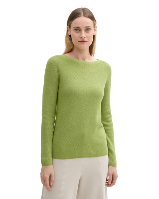 Tom Tailor Green Strickpullover aus Baumwolle