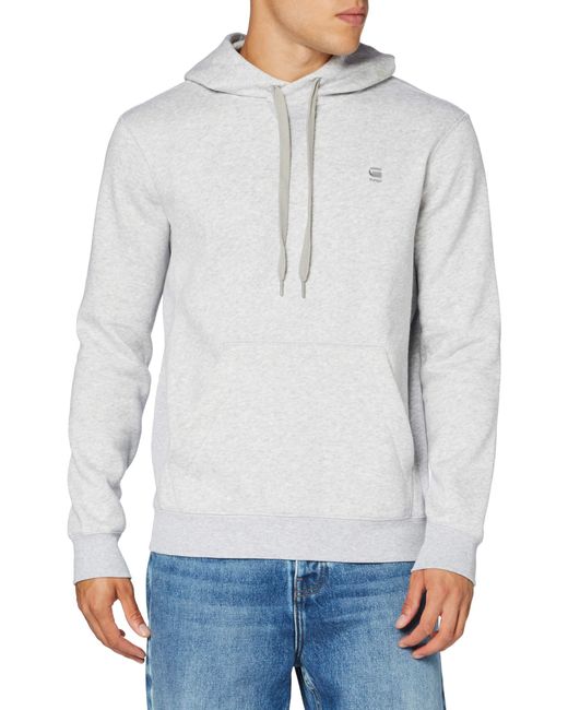 G-Star Premium Core Hooded Sweat Sweatshirt Voor in het Gray voor heren