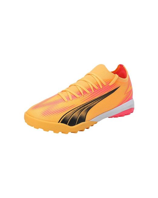 PUMA Orange Ultra Match Tt Soccer Shoe for men