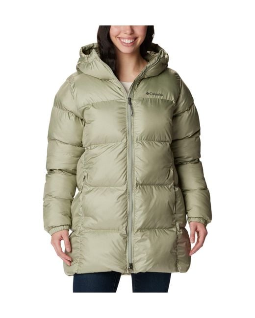 Columbia Green Puffect Mid Hooded Jacket