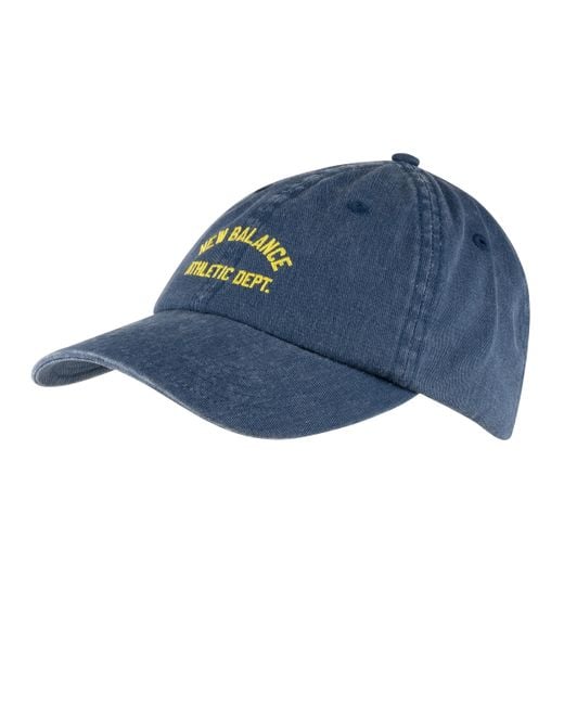 New Balance Blue , , Nb 6 Panel Seasonal Hat, Stylish Baseball Cap For Adults, One Size Fits Most, Nb Navy