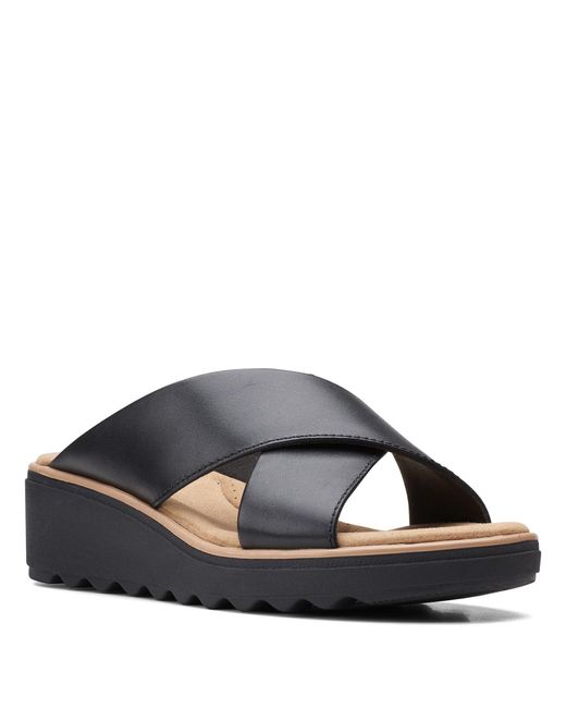 Clarks Blue Jillian Gem Wedge Sandal