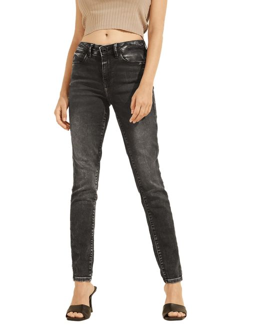 Guess Black Mid Rise Stretch Jegging