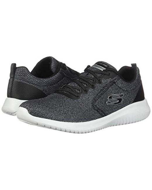 skechers lace up sneakers negro