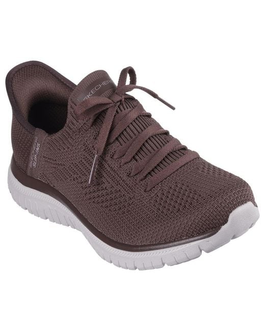 Skechers Brown Hands Free Slip-ins Virtue-Divinty Sneaker
