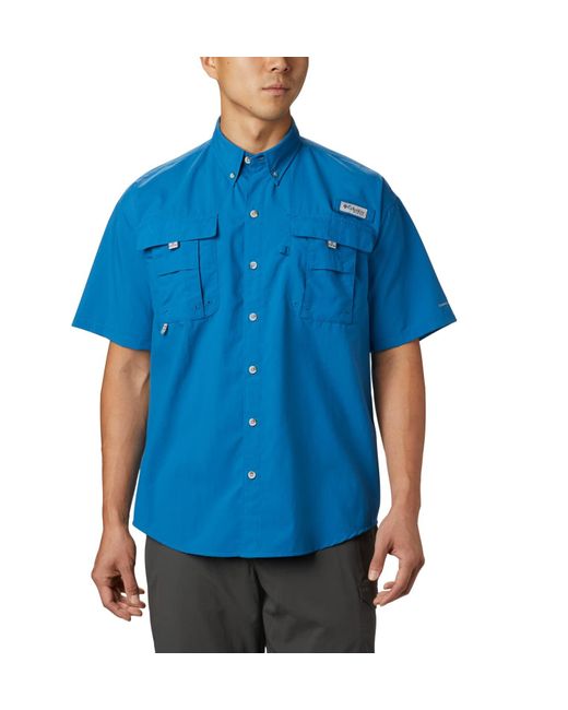 PFG Bahama Ii Short Sleeve Shirt di Columbia in Blue da Uomo