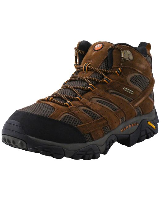 Merrell Brown Moab 2 Mid Waterproof Hiking Boot for men