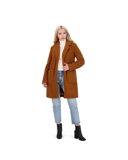French Connection S Teddy Faux Shearling Faux Fur Coat Brown L - Save 17% -  Lyst