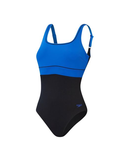 Speedo Blue Shaping Contoureclipse 1 Piece Swimsuit
