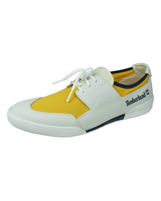 Timberland Black Earthkeepers Harborside 3eye S Boat Shoes-white-6.5 for men