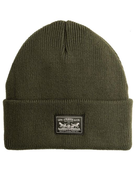 Levi's Backpatch Beanie Hoed in het Green voor heren