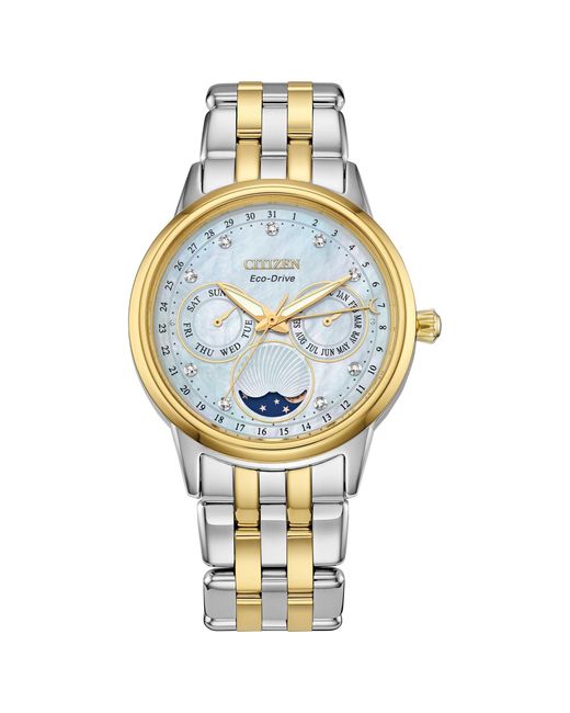 Cadran De Montre Citizen Eco-Drive E710-H42429 KA - Bleu - Calendrier Perpétuel - New Old Stock