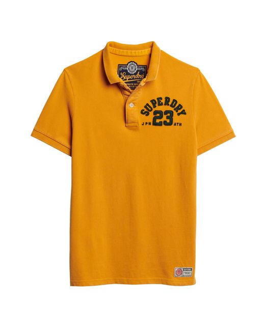 Superdry Vintage Athletic Polohemd Goldgelb M in Orange für Herren