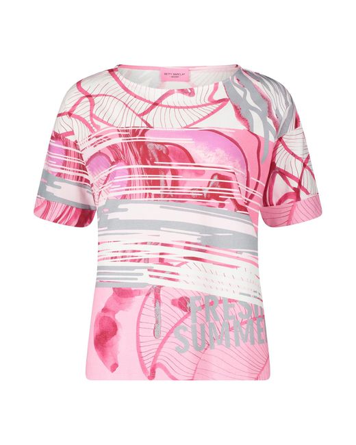 Betty Barclay Printshirt mit Ärmelaufschlag Pink/Grey,38