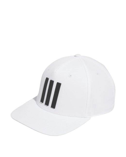 Adidas White Three Stripes Tour Hat