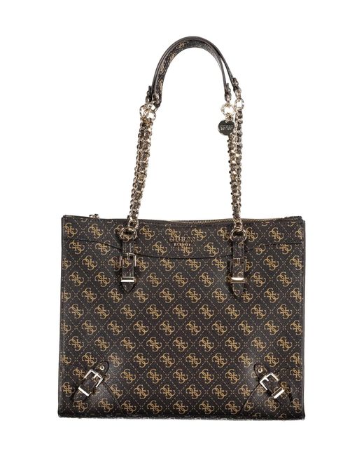 Guess Borsa Shopper A Spalla Didi Society Tote Brown Logo Bs23gu108 Qg874423 Lyst UK