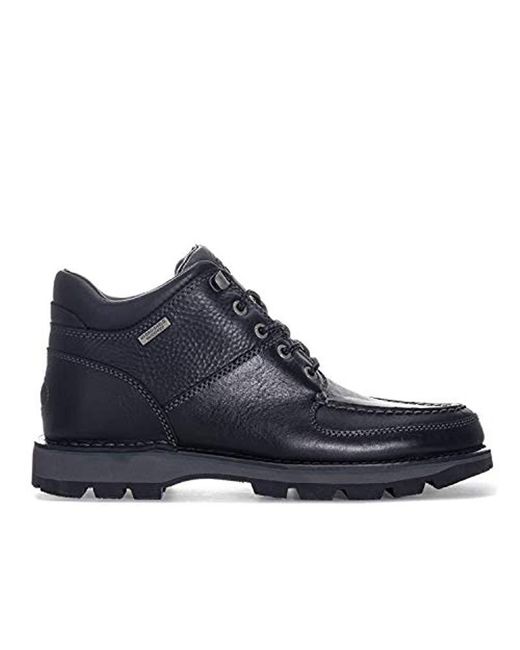 Rockport Black Umbwe Ii Chukka In Boston Tan Leather for men