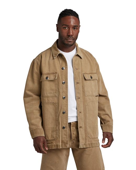 G-Star RAW Chore Workwear Jacket in het Natural voor heren