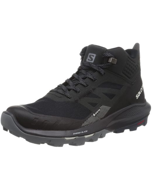 Salomon Rubber Outpulse Mid Goretex Hiking Boots For Climbing Shoe in