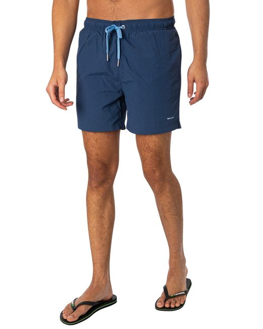 Gant Swim Shorts Badehose in Blue für Herren