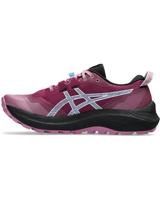 Asics Purple Gel Trabuco 12 S Running Trainers Road Shoes Blackberry 6.5