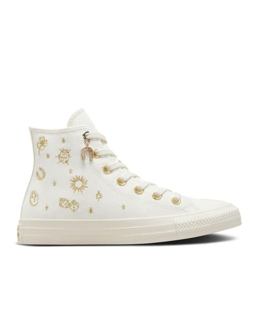 Converse White Chuck Taylor All Star Lift Lace Up Canvas Sneaker
