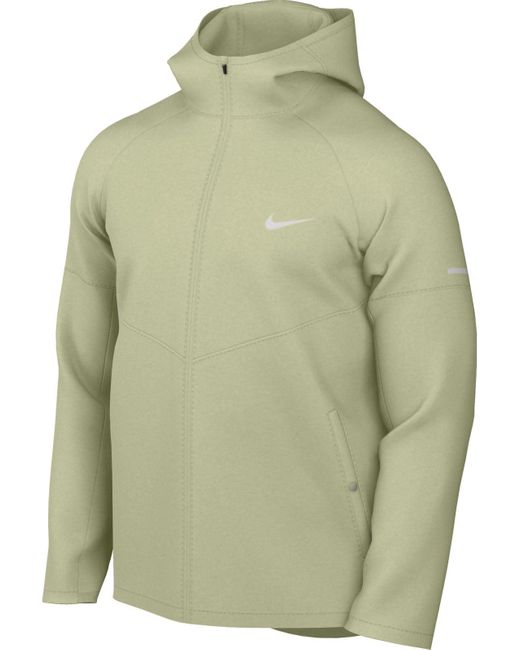 Nike Green M Nk Rpl Miler Jkt Hip Length Hooded Jacket for men