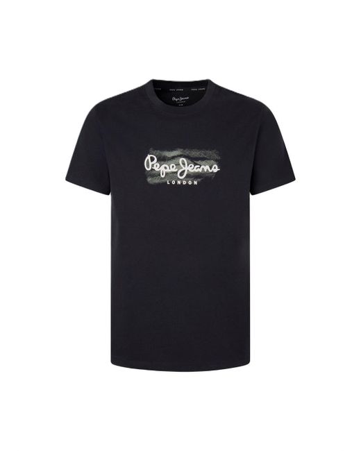 Pepe Jeans Black Castle T-shirt for men