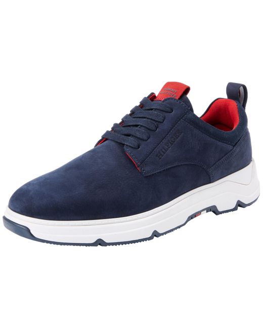 Tommy Hilfiger Hilfiger Nubuck Mix Hybrid Shoe Driver in het Blue voor heren