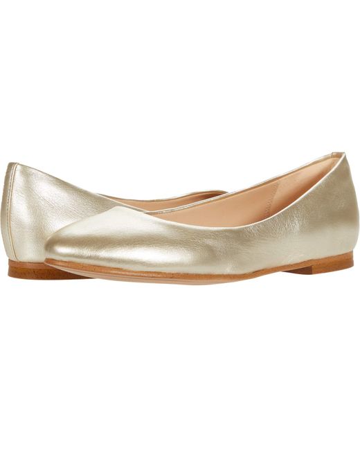 Clarks Metallic Grace Piper Ballet Flat Gold