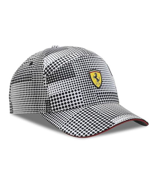 PUMA Gray Scuderia Ferrari Camo Shield Hat White