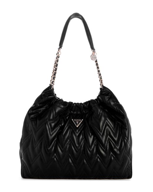 Guess S Eda Grote Hobo Eda Grote Zwerver in het Black
