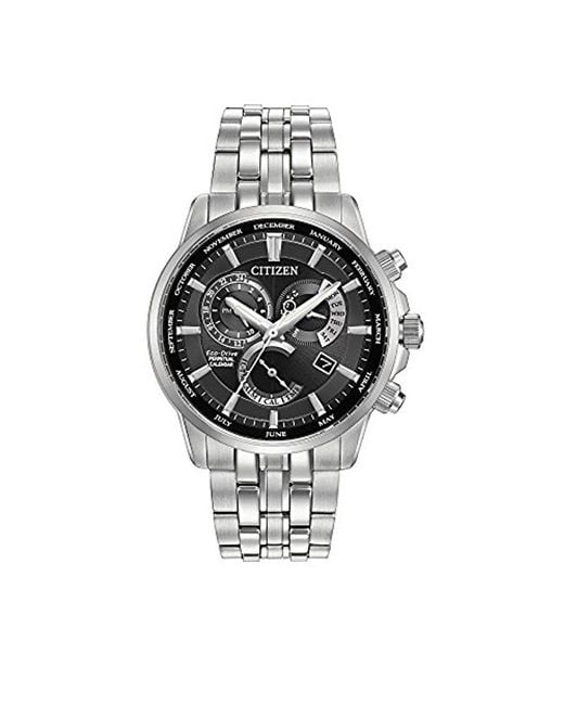 Citizen Eco-drive Perpetual Calendar Watch With Month/day/date in Metallic for  Men | Lyst