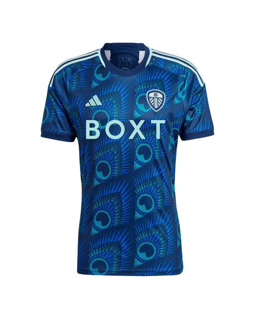 Adidas Blue Leeds United Fc Away Football Shirt 2023-2024 for men