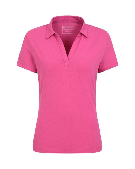 UV pour - T-Shirt Anti-UV - Haut à col V - Tee-Shirt léger - Idéal pour Automne Mountain Warehouse en coloris Pink
