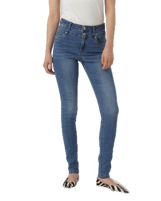 Vero Moda Blue Female Skinny Jeans VMSOPHIA Hohe Taille Skinny Fit Jeans